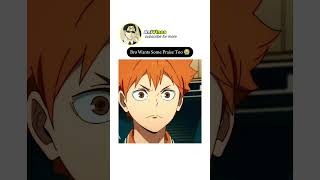 Bro Wants Some Praise Too 😭  Haikyuu Funny Moments [upl. by Zoubek]