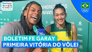 JOGOS PANAMERICANOS  BOLETIM FE GARAY  PRIMEIRA VITÓRIA DO VÔLEI [upl. by Asennav]