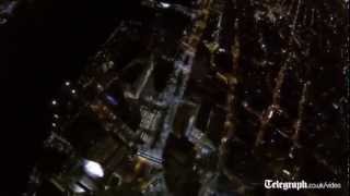 Firstperson view of One World Trade Center base jump [upl. by Behnken]