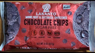 Lakanto Sugar Free Monk Fruit amp Erythritol Sweetened Chocolate Chips Review [upl. by Cowey]