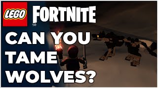 Can You Tame Wolves In LEGO Fortnite Answered [upl. by Acsisnarf]