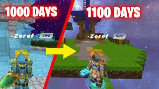 Surviving 1100 DAYS In Skyblock  Blockman Go  FurtherXT [upl. by Aicilana251]