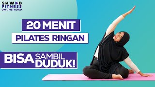 20 MENIT OLAHRAGA PEMULA PILATES BADAN TERASA LEBIH RINGAN  WORKOUT DIRUMAH [upl. by Enymzaj]