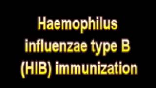 What Is The Definition Of Haemophilus influenzae type B HIB immunization [upl. by Anne-Corinne]