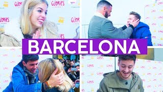 FIRMA DE DISCOS en BARCELONA con ALFRED CEPEDA RAOUL Y NEREA  OT 2017 [upl. by Novanod]