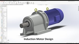 Designing an induction motor  Solidworks [upl. by Llehcim]