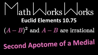 Euclid Elements  Proposition 1075 [upl. by Intruoc]