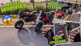 Pulsar Ns125 Full System Modified  Ns125 Full System Exhaust￼  Moto Vlogs [upl. by Worthy]