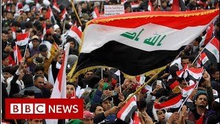 Huge rally as Iraqis demand US troops pull out  BBC News [upl. by Eniron]