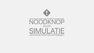 iOS Noodknop Simulatie [upl. by Verine551]