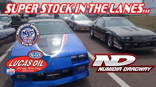 SUPER STOCK IN THE LANES  Numidia Dragway Div 1 NHRA LODRS [upl. by Notlrac]