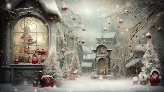 TV Art Screensaver  Enchanted Snowing Christmas Decoration [upl. by Eirhtug]