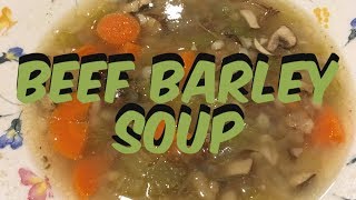 Beef Barley Soup  Beef Barley Soup Recipe [upl. by Aillimat]