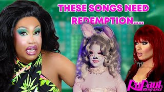 MY TOP 10 rupaulsdragrace LIP SYNC SONGS THAT NEED REDEMPTION [upl. by Woothen717]