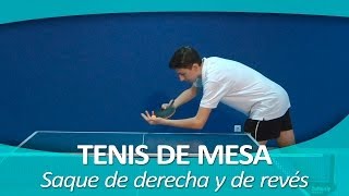 TENIS DE MESA 6 Saque de derecha y de revés [upl. by Agata]