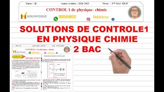 SOLUTIONS DE CONTROLE 1 DE PHYSIQUE CHIMIE 2BAC [upl. by Ycinuq]