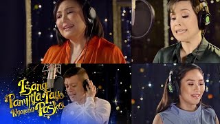 ABSCBN Christmas Station ID 2016 quotIsang Pamilya Tayo Ngayong Paskoquot Recording Music Video [upl. by Orland564]