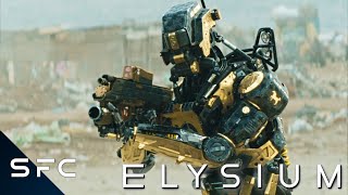 Elysium  Action SciFi Movie  Full Escape From Kruger Scene  Sharlto Copley  Matt Damon [upl. by Giffer]