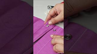 Amazing tool to attach Snap buttons  Snap button plier shorts [upl. by Okeim]