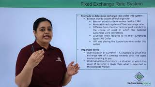 Class 12th – Fixed Exchange Rate System  Economics  Tutorials Point [upl. by Ailimac]