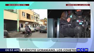 Bajo fuerte custodia cinco pandilleros detenidos tras enfrentamiento en La Laguna [upl. by Nuahsal218]