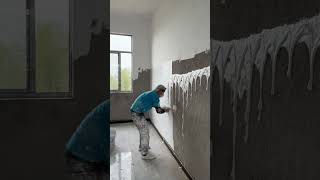 Can the boy paint a wall in one minute😱quotshorts youtubeshorts [upl. by Peh]