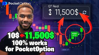 Deposit 10 ➔ Profit 11500  Fast amp Best OTC Binary Options Strategy [upl. by Frants]