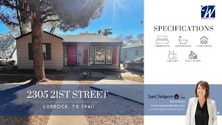 2305 21st Street Lubbock TX 79411  Susan Shakespeare [upl. by Horodko]