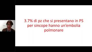 Webinar GIS4Plus Sincope ed embolia polmonare Prof G Costantino05122018 [upl. by Noitna335]