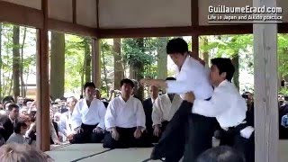 Aikido  Mitsuteru Ueshiba demonstration at Aikijinja Taisai 2012 [upl. by Clerk787]