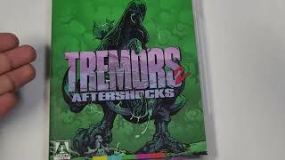 TREMORS 2 AFTERSHOCKS 1996 ARROW VIDEO BLU RAY UNBOXING REVIEW [upl. by Kerrie]