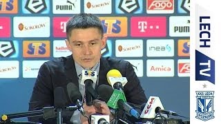 Lech Poznań  Piast Gliwice 40 Mariusz Rumak podziękował kibicom za wsparcie [upl. by Gnil132]