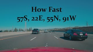 How Fast Driving Normal 57S 22E 55N 91W 103124 [upl. by Duff939]