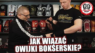 Jak wiązać owijki bandaże bokserskie  Fightershopcompl [upl. by Namialus]