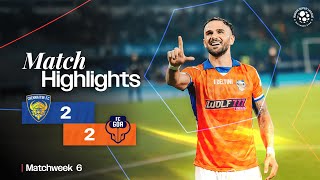 Match Highlights  Chennaiyin FC 22 FC Goa  MW 6  ISL 202425 [upl. by Alyahs]