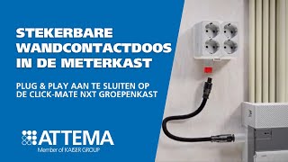 WCD Clickmate NXT  Plug amp Play stekerbare WCD  Click mate NXT groepenkast [upl. by Olsen212]