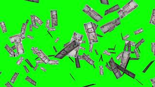 Cash Money Explosion of 100 Riyals of Saudi Arabia on Green Screen [upl. by Balch878]