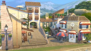 Tartosa Old Town  The Sims 4 Speed Build [upl. by Felizio]