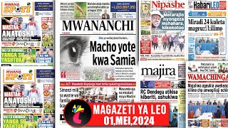 Magazeti ya leo010524MEI MOSI MACHO YOTE KWA SAMIADILI YA KIBABAGE YANGA SC YASHTUKASIMBA [upl. by Anilas]