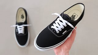 HOW TO LACE VANS AUTHENTIC BEST WAY [upl. by Nyrb]