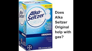 Does Alka Seltzer Original help with gas [upl. by Rovaert794]