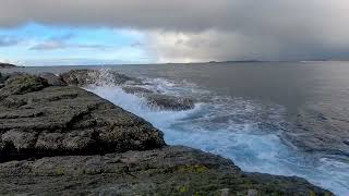 Crashing waves North Atlantic Norway [upl. by Kcirad502]