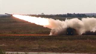 Precision Strike HIMARS Live Firing at Exercise Daring Warrior [upl. by Jory870]