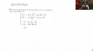 811 Wyznacz współczynnik a i b wielomianu Wx Co to jest wielomian Zakres Rozszerzony [upl. by Ellertal919]