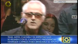 Artistas con Capriles Yordano canta Por Estas Calles YO SOY VENEZOLANO [upl. by Herbie]