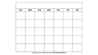 Printable Blank Calendar Templates  Wiki Calendar [upl. by Weidner]