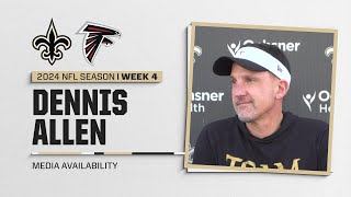 Dennis Allen on injuries Kirk Cousins  New Orleans Saints [upl. by Vetter]