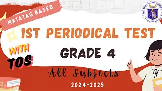 PERIODICAL TEST for Grade4Part 1 [upl. by Killion]