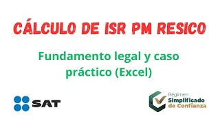 Cálculo de ISR PM RESICO 2024  Caso práctico [upl. by Akcir504]