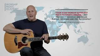 “Learn To Play Worship Guitar In Just 10 Days”  Easy To Follow System Allows Anyone To Learn [upl. by Phedra797]